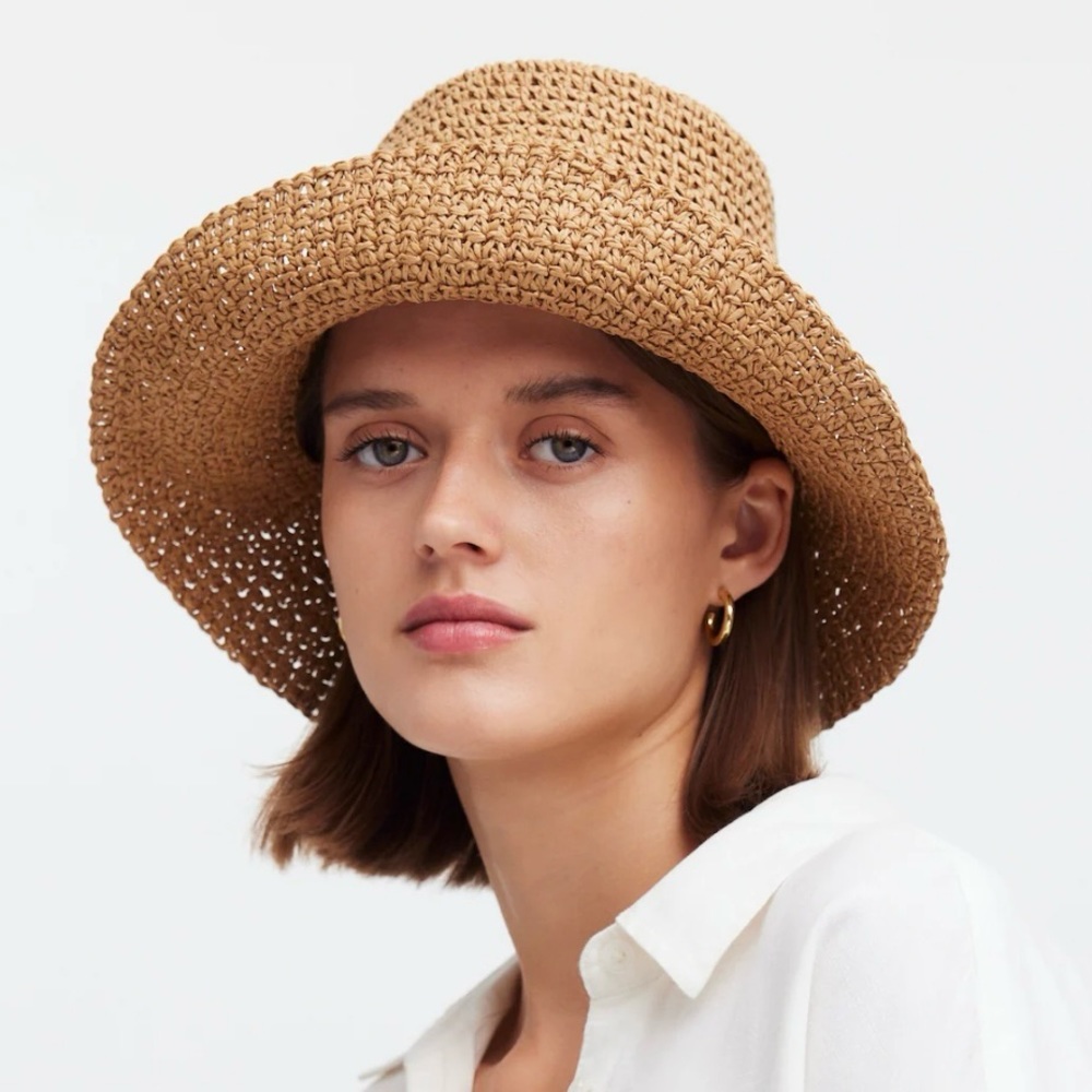 Madewell Lantern Straw Hat / Bucket Hat